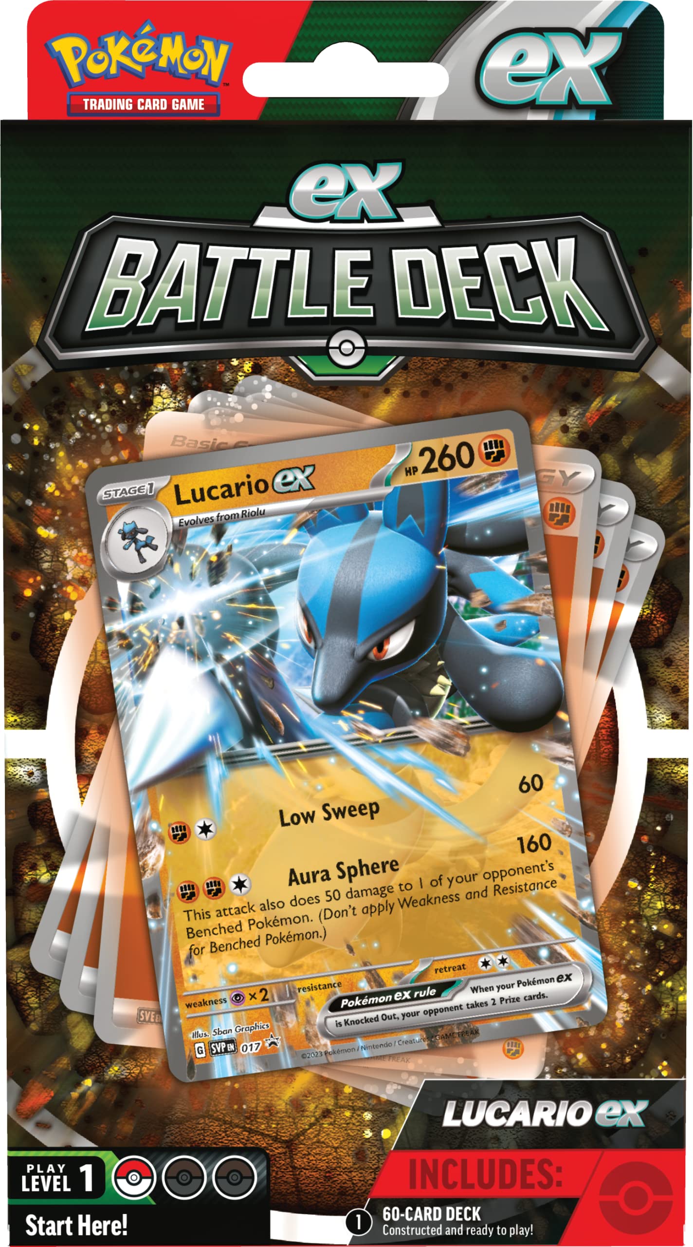 Pokemon Ampharos Ex/Lucario Ex Battle Deck Pokemon Ampharos Ex/Lucario Ex Battle Deck